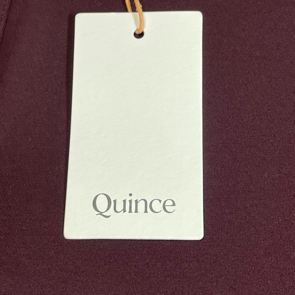 NWT Quince Ultra Stretch Ponte Straight Leg Pants Burgundy Womens Size S - Picture 4 of 12